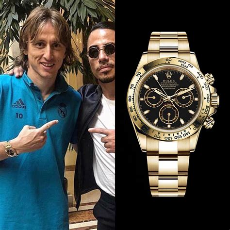 luka modric gold watch.